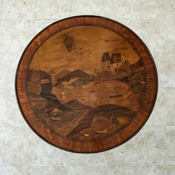 Marquetry Side Table