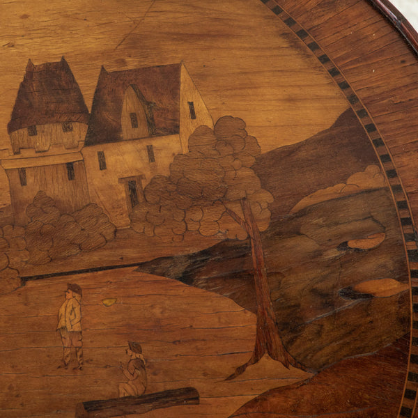 Marquetry Side Table
