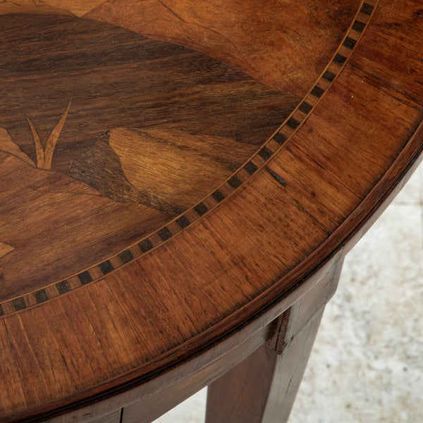 Marquetry Side Table