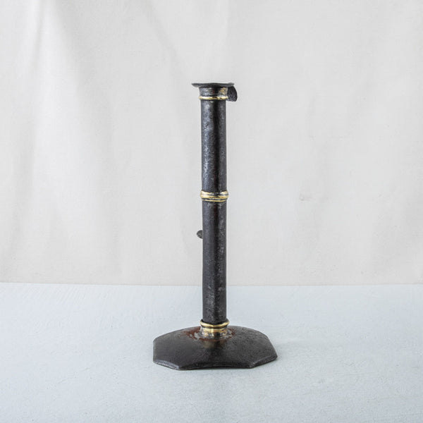 Iron and Bronze Candlestick