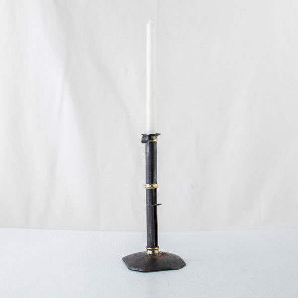 Iron and Bronze Candlestick