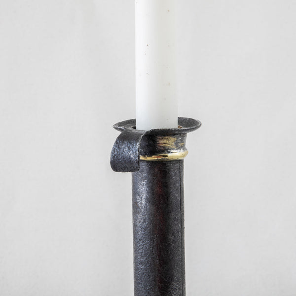 Iron and Bronze Candlestick
