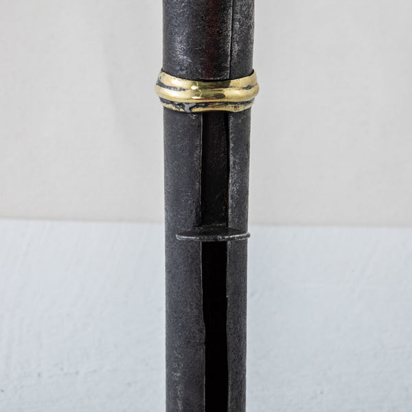 Iron and Bronze Candlestick
