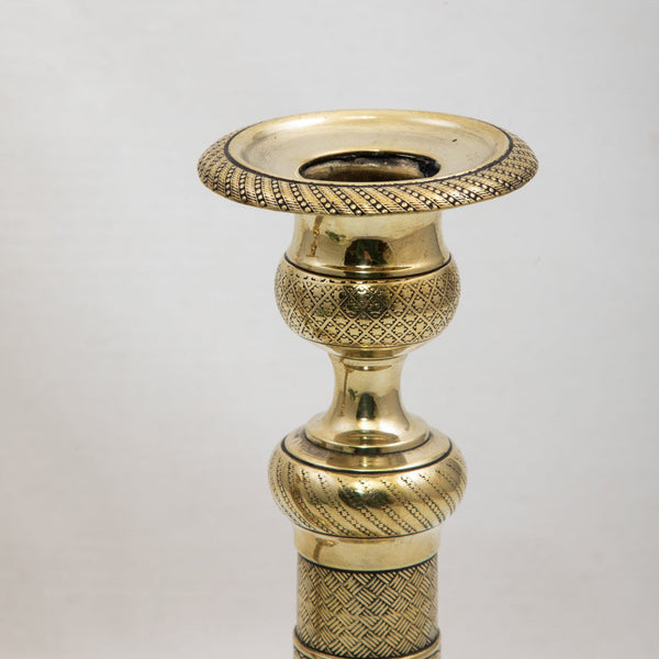 Pair of Bronze Candlesticks