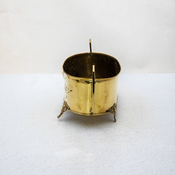Art Deco Brass Cachepot