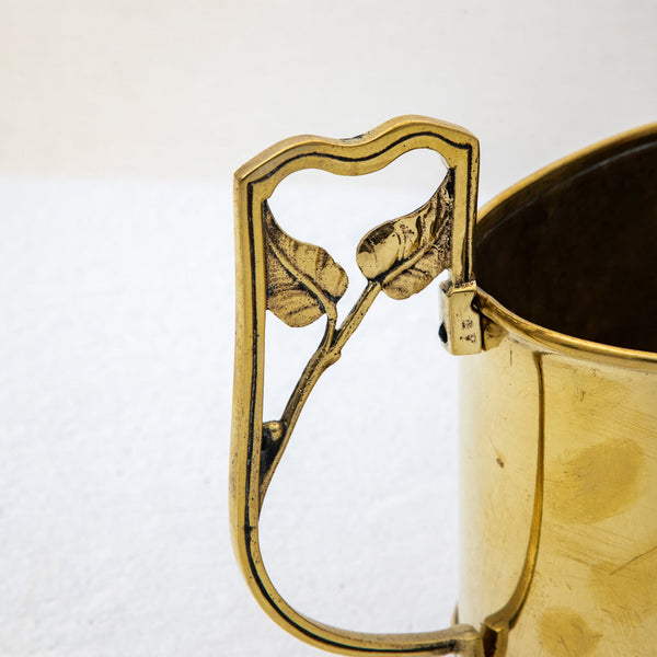 Art Deco Brass Cachepot