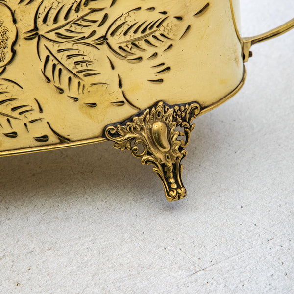 Art Deco Brass Cachepot