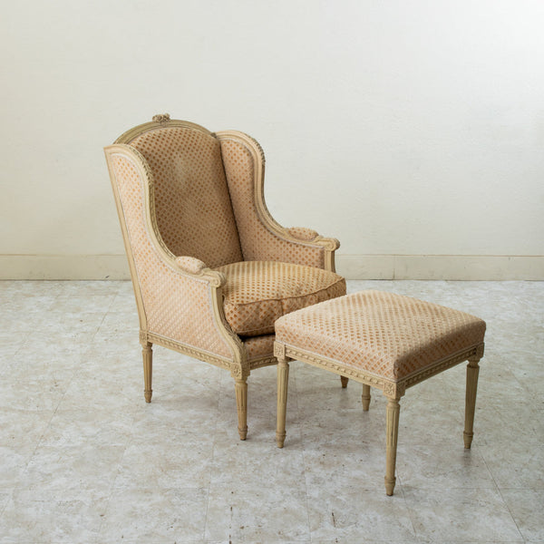 Louis XVI Bergere and Ottoman