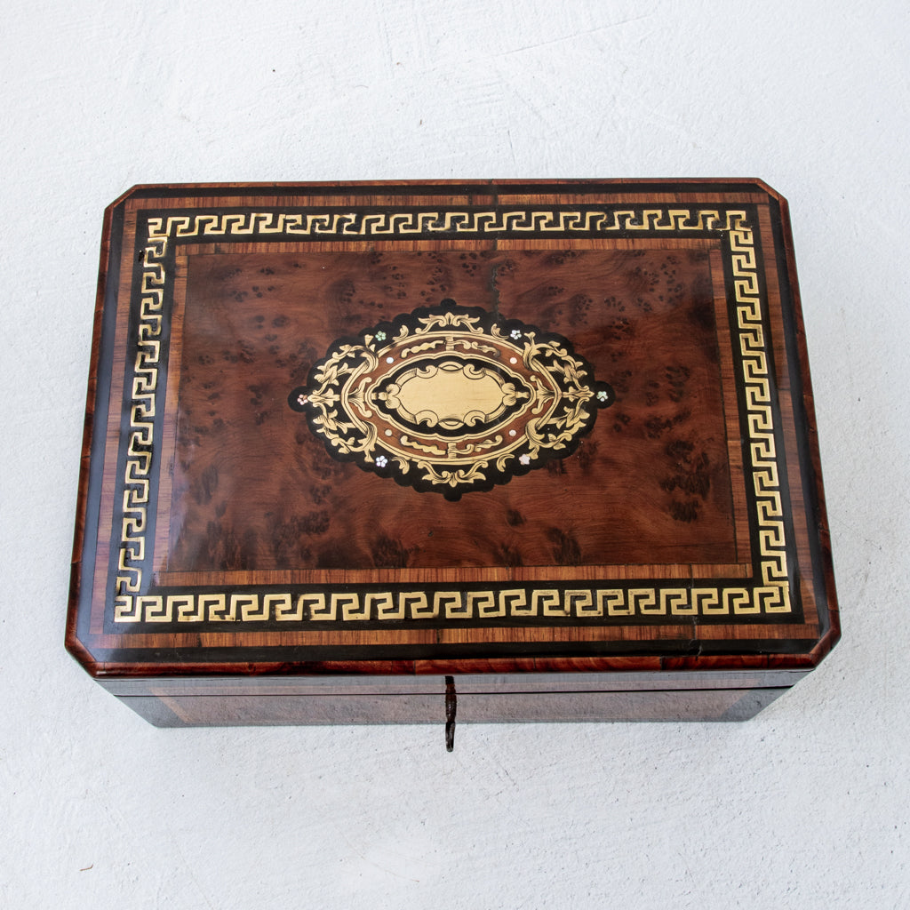 フランスアンティーク　Papier marche ナポレオンⅢ Napoleon III Box - French Metro Antiques