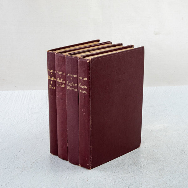 Set of Four Leatherbound Books