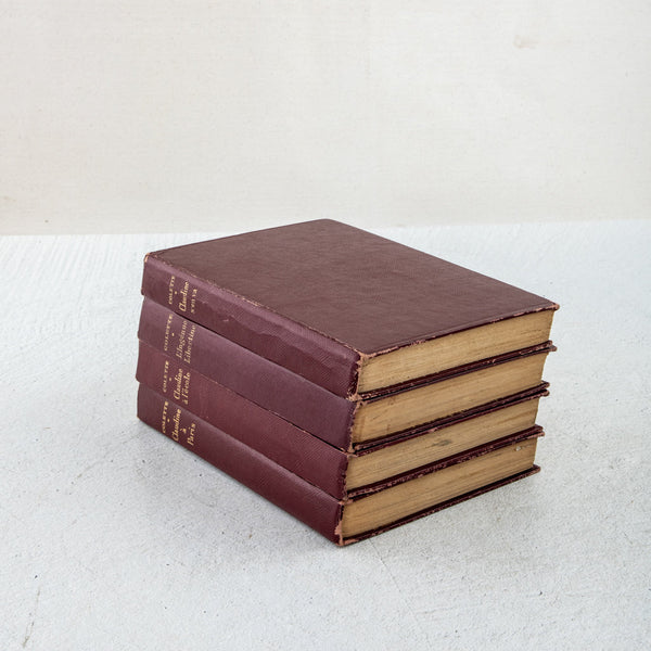 Set of Four Leatherbound Books