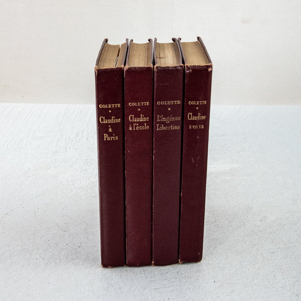 Set of Four Leatherbound Books