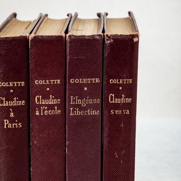 Set of Four Leatherbound Books