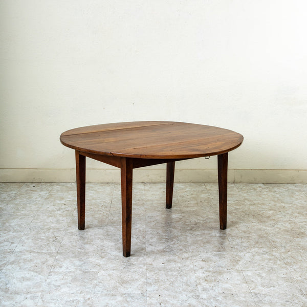 Round Walnut Dining Table