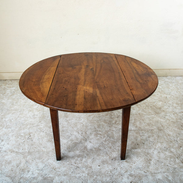 Round Walnut Dining Table