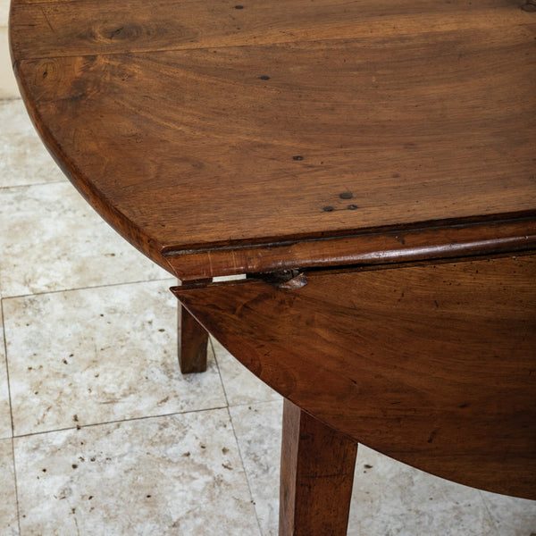 Round Walnut Dining Table