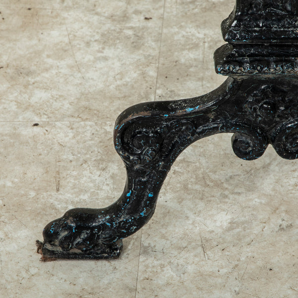 Iron and Marble Bistro Table