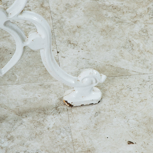 Iron and Marble Bistro Table