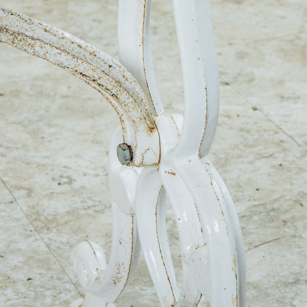 Iron and Marble Bistro Table