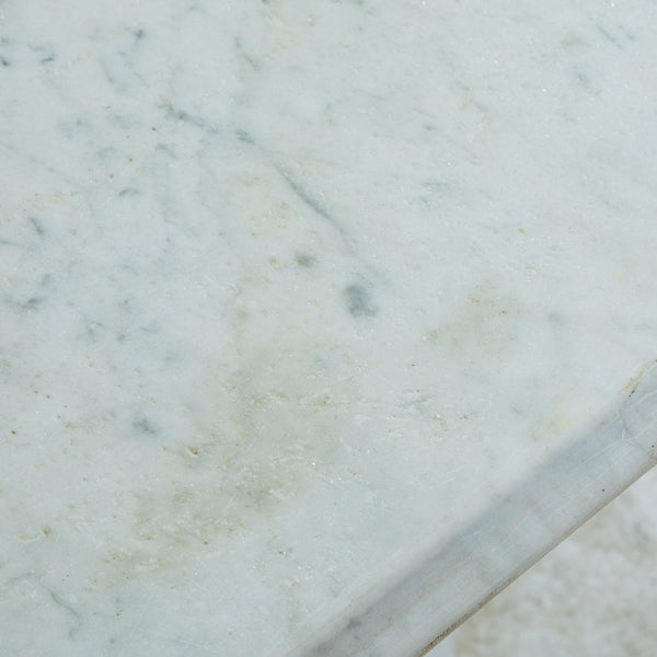 Iron and Marble Bistro Table