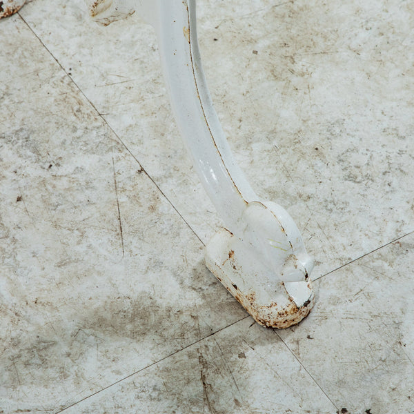 Iron and Marble Bistro Table