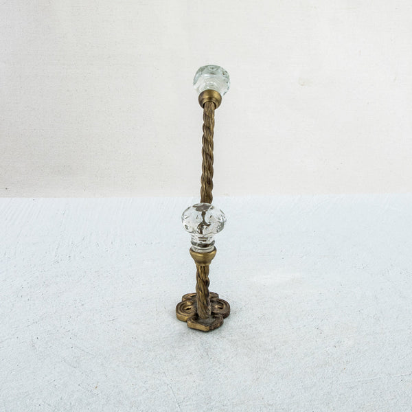 Bronze Hook with Glass Knob