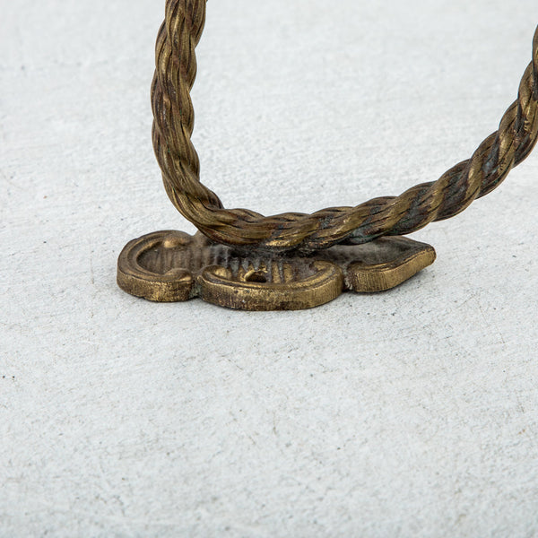 Bronze Hook with Glass Knob