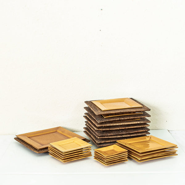 Yellow Faience Dinner Service