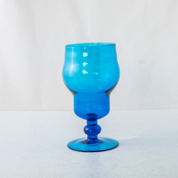 Blue Glass Goblet