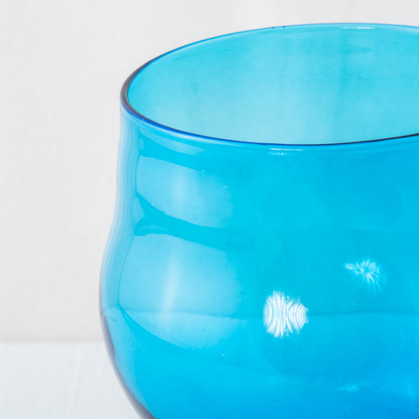 Blue Glass Goblet
