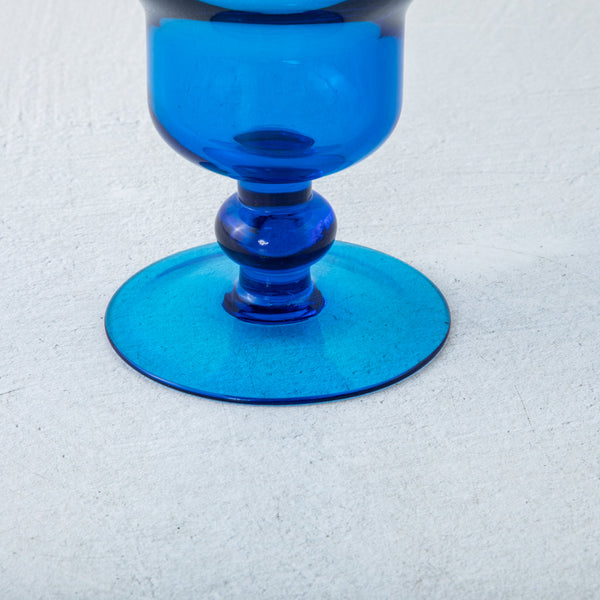 Blue Glass Goblet