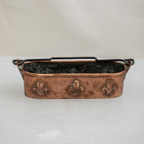 Copper Repousse Fish Pot