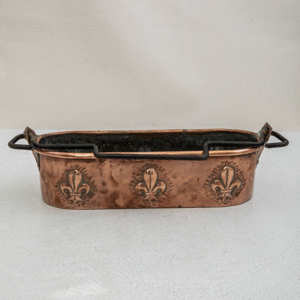 Copper Repousse Fish Pot