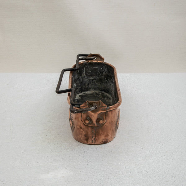 Copper Repousse Fish Pot