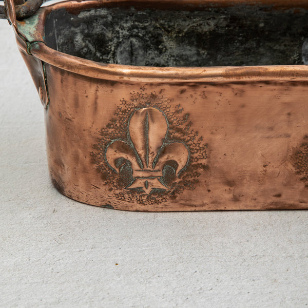 Copper Repousse Fish Pot
