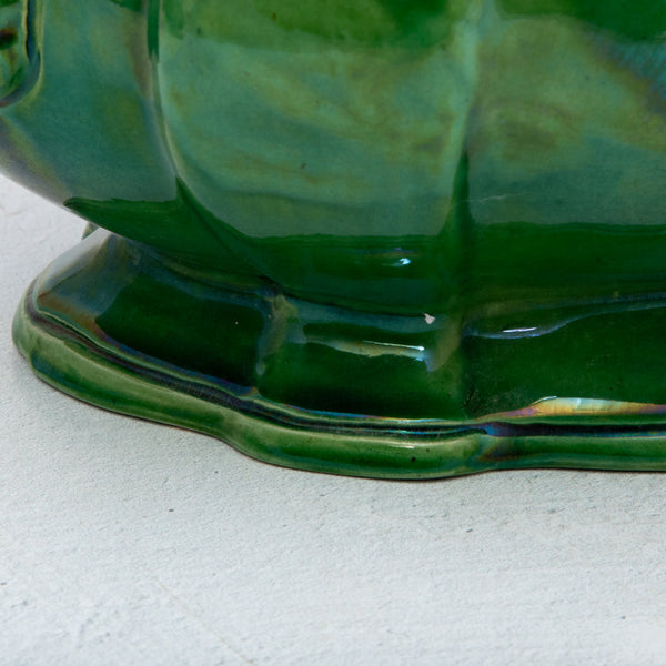 Green Faience Soup Tureen