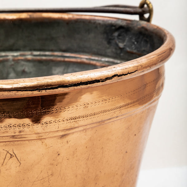 Copper and Brass Bucket