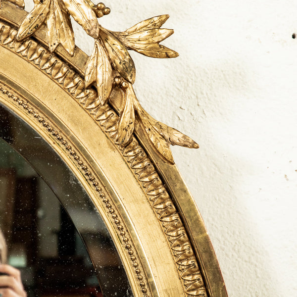 Louis XVI Oval Mirror