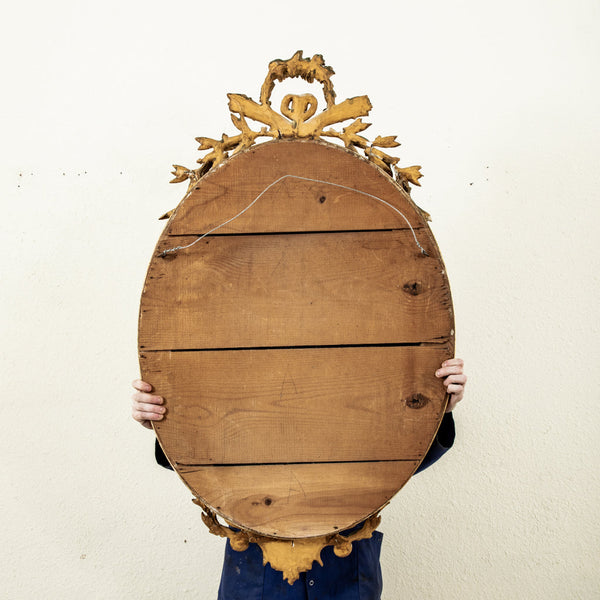 Louis XVI Oval Mirror