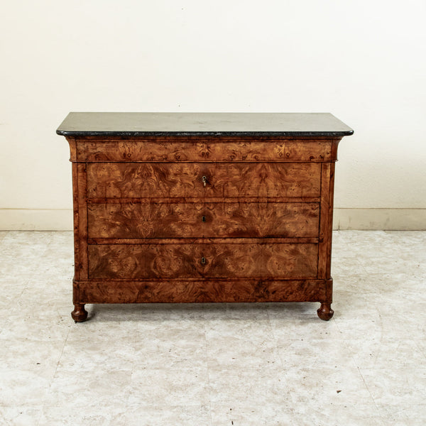 Louis Philippe Burl Elm Chest