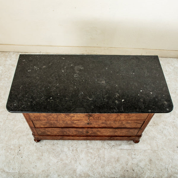 Louis Philippe Burl Elm Chest