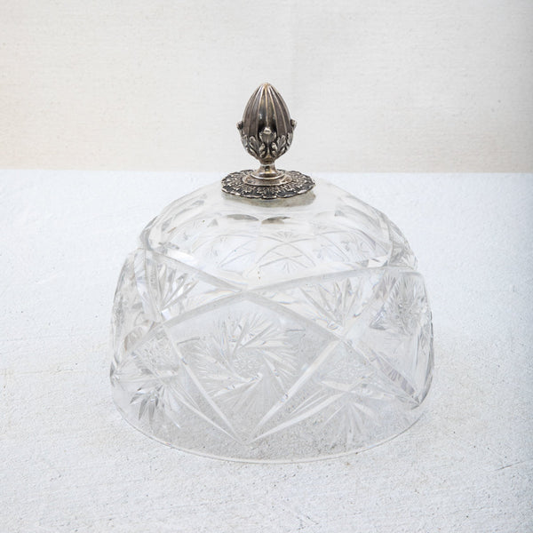 Crystal and Silver Cloche