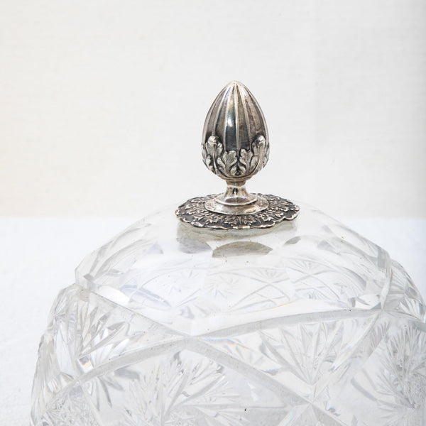 Crystal and Silver Cloche
