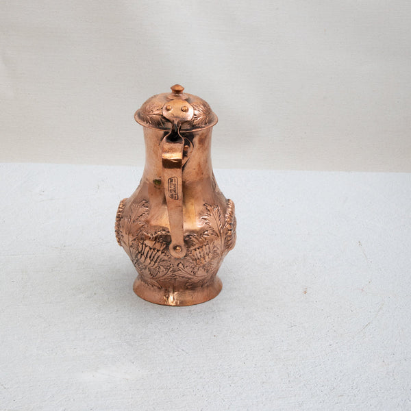 Copper Repousse Pitcher