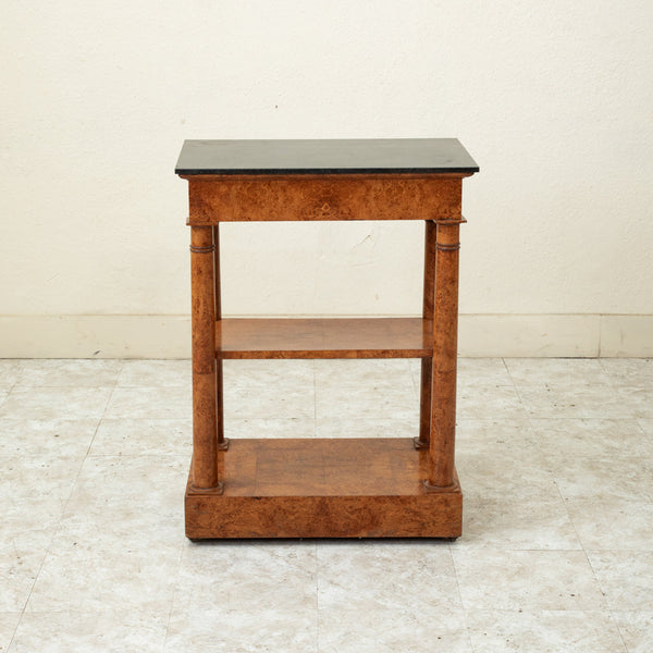 Empire Burl Elm Console