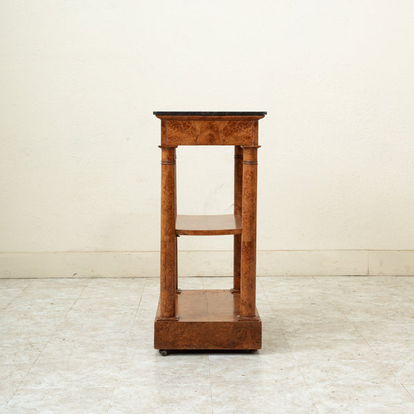 Empire Burl Elm Console