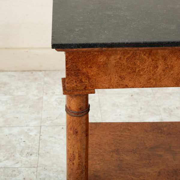 Empire Burl Elm Console