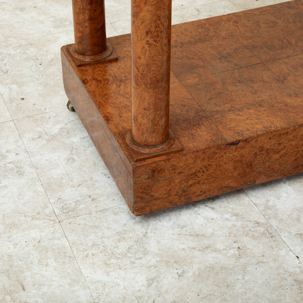 Empire Burl Elm Console