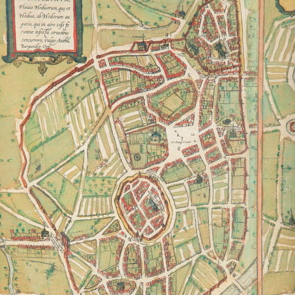 Framed Lithograph Map