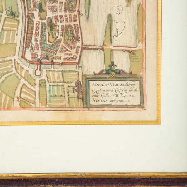 Framed Lithograph Map